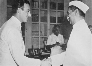 Lord Mountbatten with Rajendra Prasad