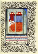 Illumination depicting the Story of Saint Bruno and the Grande Chartreuse from the Belles Heures of Jean de France