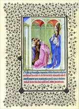 Illumination depicting the Story of Saint Bruno and the Grande Chartreuse from the Belles Heures of Jean de France