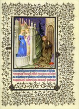 Illumination depicting the Story of Saint Jerome from the Belles Heures of Jean de France