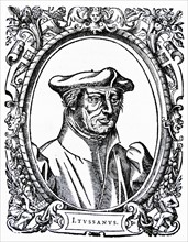 Woodcut portrait of Justus Jonas