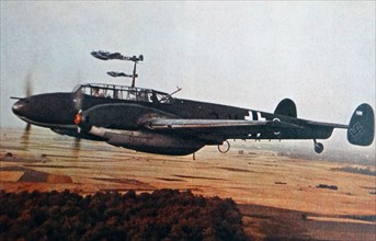 Colour photograph of the Heinkel He 111 German aircraft