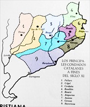 principalities and dukedoms of Catalonia at the end of the XI th century