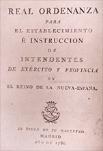 Title page for the Home of the Royal Ordinance of Mayors