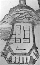 Plan of the castle of Santiago de la Gloria