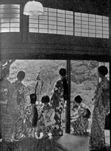 a Japanese family awaiting their men to return