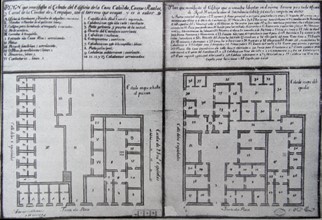 Plan of the Spanish Colonial governors residence in Arequipa
