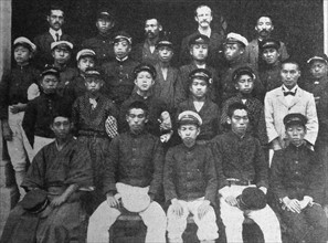 Photograph of a young men's Christian Association in Japan