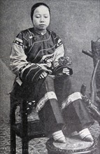 a 'Lily-footed' woman of China