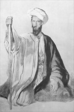 Painting depicting an Arab Sheik