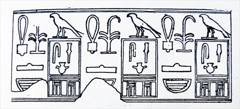 Illustration depicting the seal of an Egyptian Official
