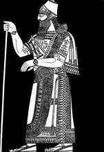 Illustration depicting an Assyrian male