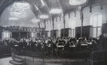 Photograph taken during the Hague Convention of 1907