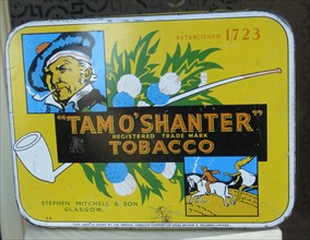 Tin of shredded tobacco