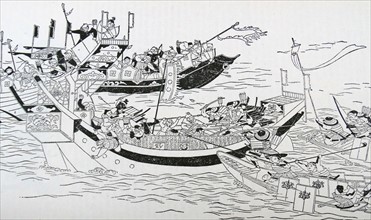 The attempted invasion of Japan by the Mongol Armada