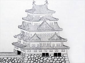 Illustration of the Castle of Nagoya