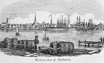 A western view of Fairhaven as seen from New Bedford