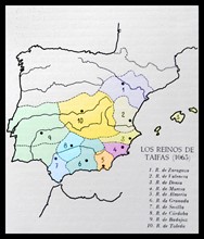 The Taifas kingdoms in Spain 1065