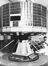 TIROS I satellite on test stand1960