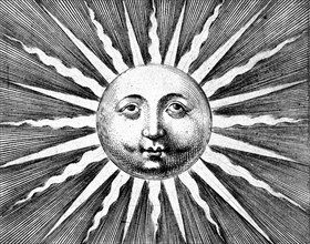 Sun image on title page of 'De thermis Andreae Baccii Elpidiani
