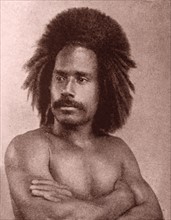 Native man in Fiji island