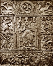 Byzantine carved ivory cover to a Gospel