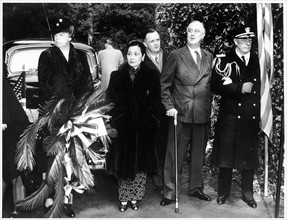 Eleanor and Franklin Roosevelt receive Soong Mei-ling or Soong May-ling