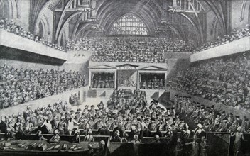 Opening of the trial of Warren Hastings in Westminster Hall