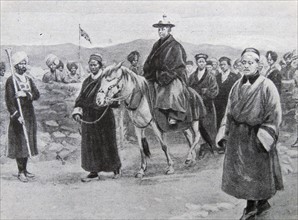 A Lamaite Dignitary entering Colonel Younghusband's Camp