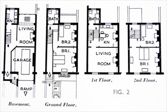 Floorplan of houses that have been converted into flats