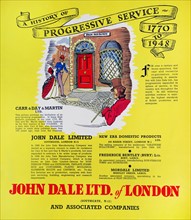 Advertisement for John Dale Ltd of London