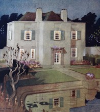 Painting of a house in Hampstead Garden Suburb