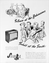 Advert for a Sobell Radio a product of Radio & Allied Industries Ltd.