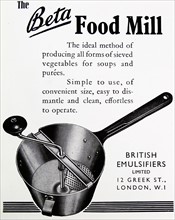 Advert for the British Emulsifiers Ltd. Cookware Products