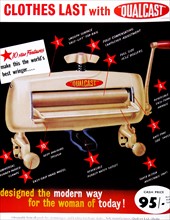 Advert for a qualcast sink top mangle