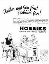 Advert for father and son hobby kits