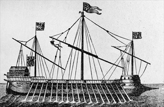 A type of Venetian Galley used in the Battle of Lepanto