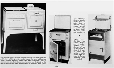Adverts for electric and gas cookers
