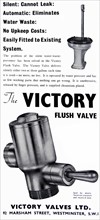 Advert for the Victory Flush Valve from Victory Valves Ltd.