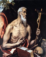 Saint Jerome in Penitence' by El Greco