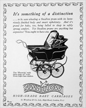 Advert for a Swallow High-Grade Baby Carriage