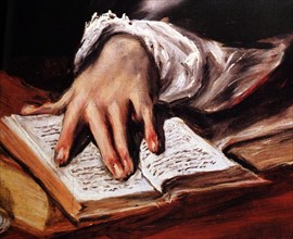 Detail from a 'San Ildefonso' by El Greco