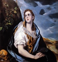 Saint Mary Magadlen in Penitence' by El Greco