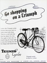 Advert for Triumph Cycles