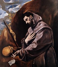 Saint Francis Standing in Meditation' by El Greco