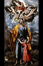 Saint Joseph and the Christ Child' by El Greco