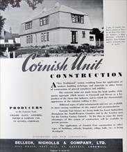 Advert for Cornish Unit Construction part of the Selleck