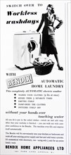 Advert for a Bendix automatic electric washer