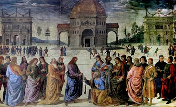Raphael 'Christ's Charge to Peter' 1515-16