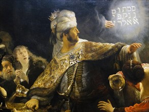 Rembrandt, Belshazzar's Feast (detail)